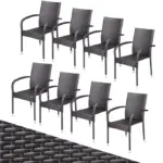 polyrattan stapelstuhl comfort