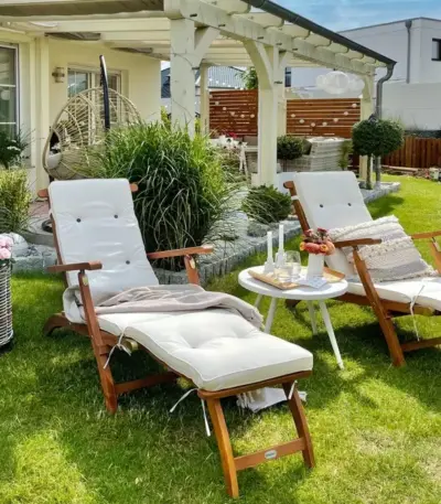 sonnenliege king 169x54x95cm akazienholz fsc® zertifiziert
