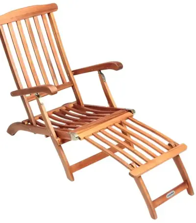sonnenliege king 169x54x95cm akazienholz fsc® zertifiziert