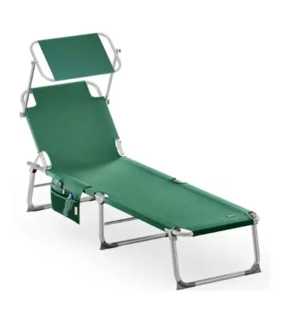 alu sonnenliege atlas 210x61x35cm sonnendach vers. farben