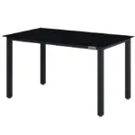 polyrattan gartentisch tk wpc grau 190x90x75cm