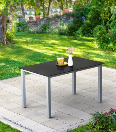 alu gartentisch silber bern