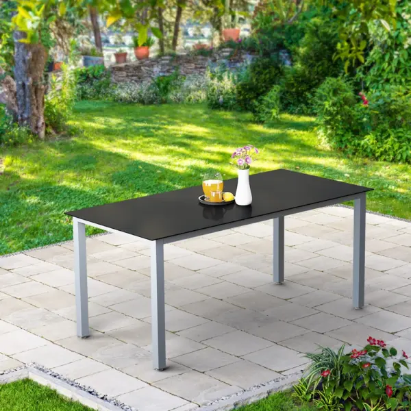 alu gartentisch silber bern