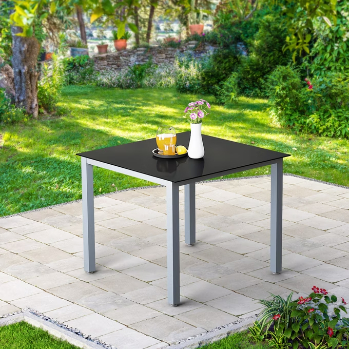 alu gartentisch silber bern