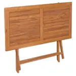 gartentisch klappbar irab teakholz 125x60x75cm