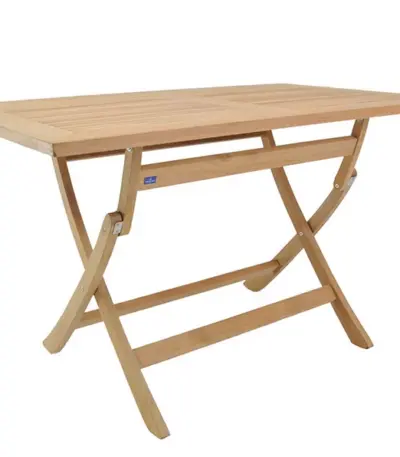 gartentisch sun 120x70x75cm klappbar teakholz