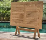 gartentisch sun 120x70x75cm klappbar teakholz