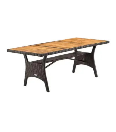 gartentisch bern alu 150x90x75cm anthrazit