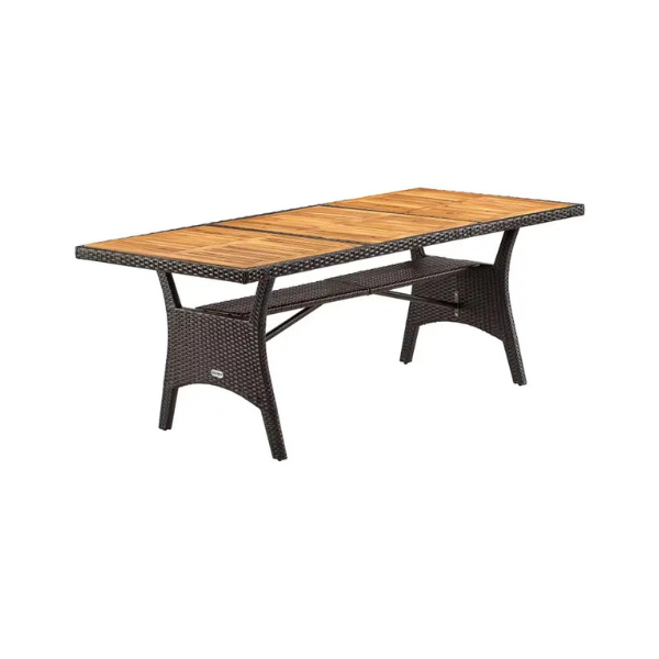 gartentisch bern alu 150x90x75cm anthrazit