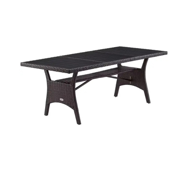 gartentisch bern alu 150x90x75cm anthrazit
